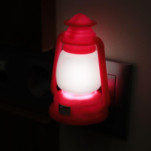 Светильник светодиодный NL-170 "Фонарик" 220В ночник с выкл. розов. Camelion 12526 фото 9