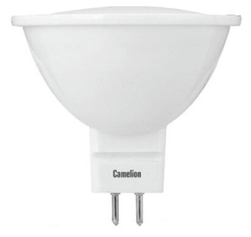 Лампа светодиодная LED5-MR16/830/GU5.3 5Вт 3000К тепл. бел. GU5.3 370лм 12В | код 12025 | Camelion