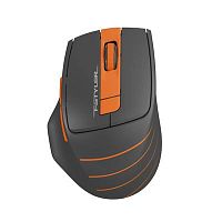 Мышь A4Tech Fstyler FG30S серый/оранжевый оптическая (2000dpi) silent беспроводная USB (6but) | код 1204072 | A4TECH