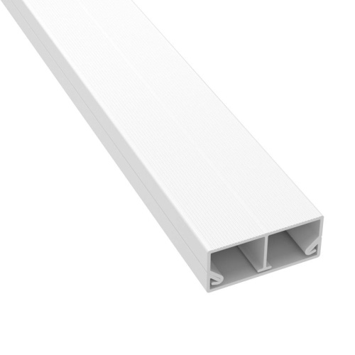 Кабель-канал 2-секц. 40х17 L2000 пластик TMC бел. (розн. уп.4шт) DKC 00305R фото 3