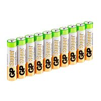 Алкалиновые батарейки GP Super Alkaline 24А ААA - 10 шт. в пленке 24A-2CRB10 | код 4891199098420| GP Batteries