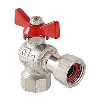 Кран шар. BASE угловой с накидной гайкой 1/2" вн.-вн. | код. VT.266.N.0404 | VALTEC