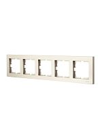 Рамка 5-местн. горизонт. VESNA титан LEZARD 742-3700-150