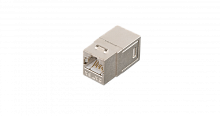 Соединитель NIKOMAX типа Keystone для системы мониторинга, Кат.6a (Класс Ea), 500МГц, RJ45-RJ45 (8P8C), полный экран, металлик | код NMC-KJSA55C-LS-MT | NIKOMAX