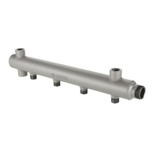 Коллектор из стали (труба ДУ-40), с м-о расст вых. 100мм, 1"х 3 вых. 1/2" нар. | код. VTc.510.BS.060403 | VALTEC