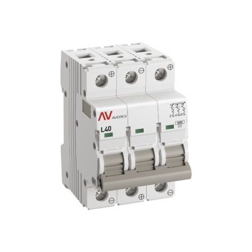 Выключатель автоматический AV-10 DC 3P 40A (L) 10kA EKF AVERES | код mcb10-DC-3-40L-av | EKF фото 3 Выключатель автоматический AV-10 DC 3P 40A (L) 10kA EKF AVERES | код mcb10-DC-3-40L-av | EKF фото 3