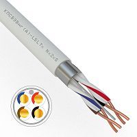 Кабель для пожарной сигнализации REXANT КПСВЭВнг(А)-LSLTx 2x2x0,75 мм кв, бухта 200 м | код 01-4876-1| REXANT