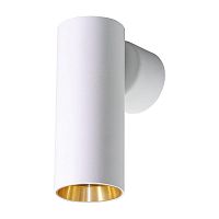 Светильник ДБО GU10 MR11 без лампы белый золото | код 51384 | Feron