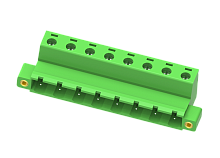 MC-PB7.62H03C-F Разъём штекерный MC, шаг 7.62мм,3 конт., фланц.,зел., шт | код MC-PB7.62H03C-F | SUPU