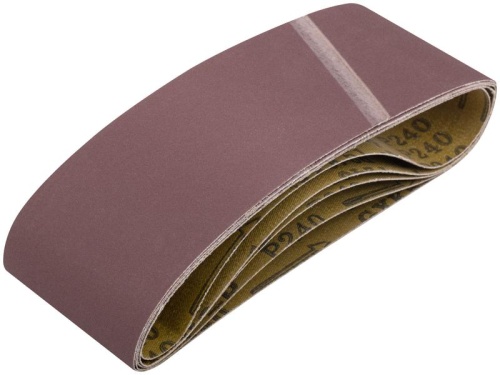 Ленты шлифовальные бесконечные, водостойкие, на тканевой основе, 5 шт, 75х457 мм Р 240 | код 39689 | FIT фото 2