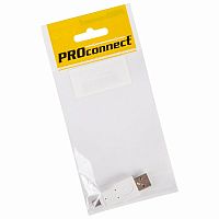 Переходник USB PROconnect, штекер USB-A - штекер mini USB 5 pin, 1 шт., пакет БОПП | код 18-1174-9 | PROCONNECT