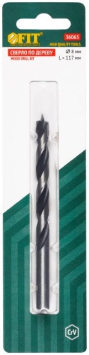 Сверло по дереву, CrV Профи 8 мм | код 36065 | FIT фото 3 Сверло по дереву, CrV Профи 8 мм | код 36065 | FIT фото 3