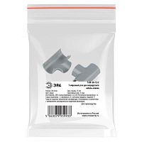 Угол т-образный T-KK-20-12-F для полукруглого кабель-канала серый 20х12мм 2шт/комплект | код Б0064921 | ЭРА