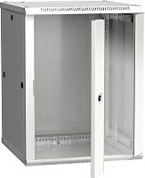ITK Шкаф настенный LINEA W 15U 600х600мм дверь стекло RAL 7035 | код LWR3-15U66-GF | IEK