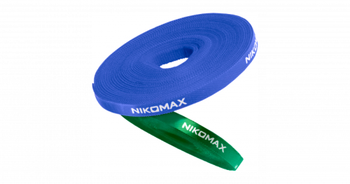 Стяжка-липучка NIKOMAX нарезаемая, в рулоне 5м, ширина 25мм, синяя | код NMC-CTV05M-25-RL-BL | NIKOMAX