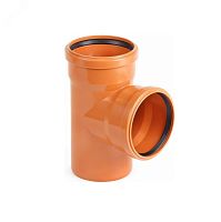 Тройник наружной канализации 200x200 мм. 87 градусов | код 2481130 | Хемкор