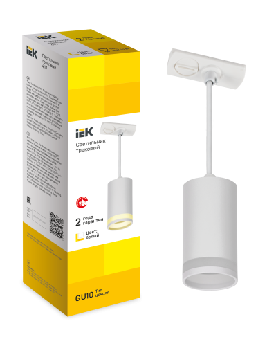Светильник 4117 декоративный трековый подвесной GU10 бел. IEK LT-UCB0-4117-GU10-1-K01 фото 2