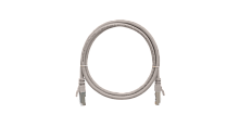 Шнур коммутационный NIKOMAX F/UTP 4 пары, Кат.5е (Класс D), 100МГц, 2хRJ45/8P8C, T568B, заливной, с защитой защелки, многожильный, BC (чистая медь), 26AWG (7х0,165мм), LSZH нг(А)-HFLTx, серый, 0,3м | код NMC-PC4SD55B-003-C-GY | NIKOMAX Сери