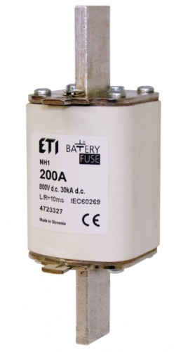Предохранитель NH-1_K Battery 160A 800V DC (с ударной иглой) | код 004723336 | ETI