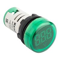 Индикатор значения напряжения зеленый ED16-22VD | код. ed16-22vd-g | EKF