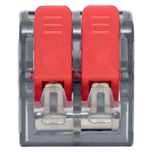 Клемма СМК 221-412 с рычагом 2 отверстия 0.2-4.0 мм2 блистер EKF PROxima | код plc-smk-221-412b-20 | EKF фото 5