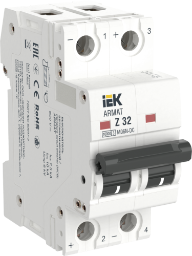 ARMAT Авт. выкл. M06N-DC 2P Z 32А IEK | код AR-M06N-2-Z032DC | IEK
