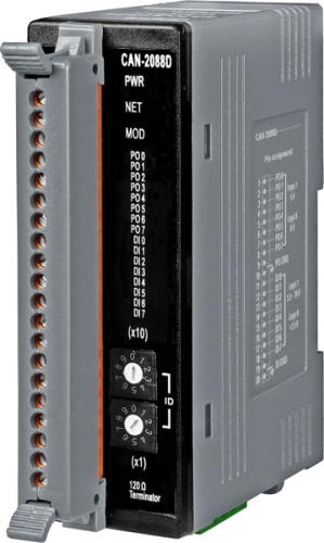 CAN-2088D CR DeviceNet module of 8-channel PWM and 8-channel High Speed Counter | код 00-06065287 | ICP DAS