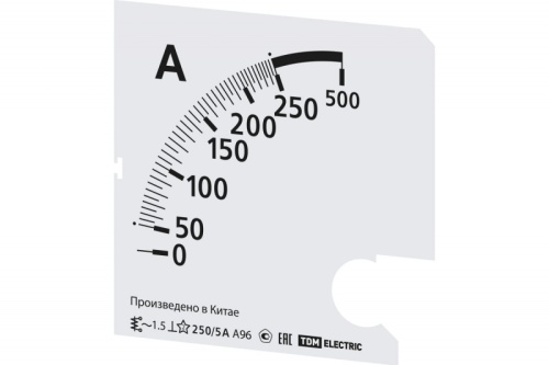 Шкала Ш72 10/5А-1,5 (для А72 Х/5А) TDM | код SQ1102-2043 | TDM