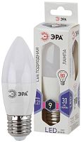 Лампа светодиодная B35-9W-860-E27 свеча 720лм | Код. Б0031410 | ЭРА