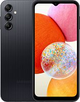 Смартфон Samsung SM-A145 Galaxy A14 64Gb 4Gb черный моноблок 3G 4G 2Sim 6.6 1080x2408 Android 13 50Mpix 802.11 a/b/g/n/ac NFC GPS GSM900/1800 GSM1900 microSD max1024Gb | код 1911784 | SAMSUNG