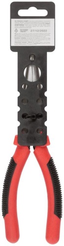 Тонконосы ''Стандарт'', красно-черные пластиковые ручки, полированная сталь 200 мм | код 48300 | FIT фото 4