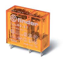 Реле электромагнитное SPDT U обмотки 230В AC 10А | Код. 405182300000 | Finder