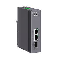 Промышленный медиаконвертер, 3-х портовый, 1х100Base-X SFP слот, 2х10/100Base-T(X) портов RJ45, 12-48В DC/18-30В AC, с резервированием | код N1100-1SFP2T-P2 | DKC