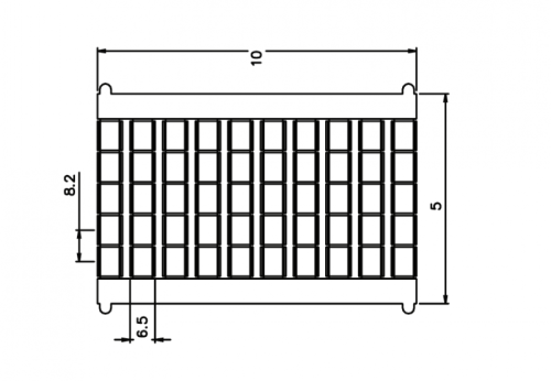 TMB8.2-50/1...10V Маркировка клемм серии TU/TP/TC, сеч. 6-35мм2, шир. 8.2мм2 с нумерац. 1…10 вертик., шт | код TMB8.2-50/1...10V | SUPU