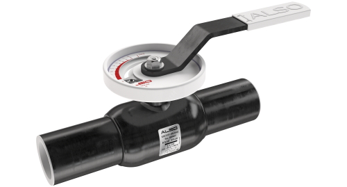 Кран стальной запорно-регулирующий под приварку DN 100 PN 25 | код КШ.П.BV.100.25-01 | ALSO