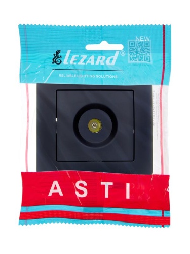 Розетка телевизионная проходная TV СП ASTI IP20 в сборе черн. бархат LEZARD 7081-4242-129 фото 4 Розетка телевизионная проходная TV СП ASTI IP20 в сборе черн. бархат LEZARD 7081-4242-129 фото 4