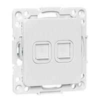 Стокгольм Механизм розетки RJ-45 2-местной белый EKF | код EYK02-035-10 | EKF