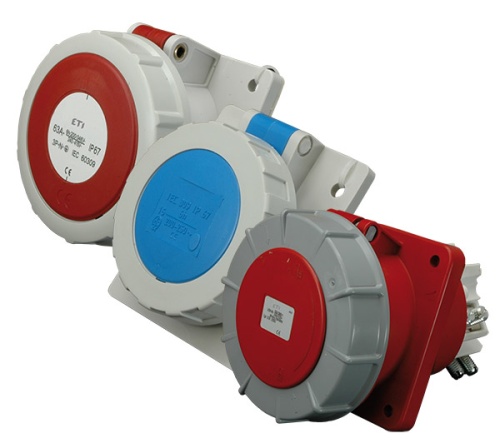 Розетка встраиваемая EEH-12543 IP67 (125A, 400V, 3P+PE) | код 004482090 | ETI