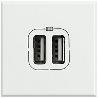 Axl Разъем для зарядки 2хUSB белый | код HD4285C2 | Legrand