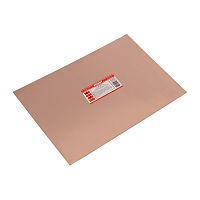 Стеклотекстолит 2-сторонний 250x350x1.5 мм 35/35 (35 мкм) REXANT | код 09-4073 | REXANT