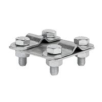 Зажим контрольный прут-прут (пластина 57х57мм) HZ PROxima | код lp-55611 | EKF