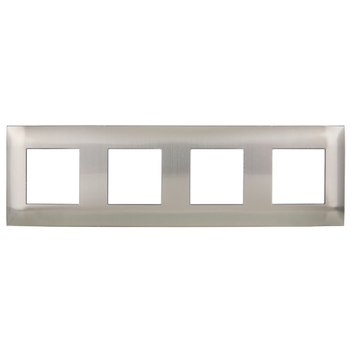 SKANDY Рамка 4-мест. SK-F34N металл никель IEK | код SK-M42-M-K50 | IEK фото 4 SKANDY Рамка 4-мест. SK-F34N металл никель IEK | код SK-M42-M-K50 | IEK фото 4