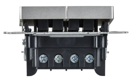 BRITE Выключатель 2-клавишный перекрестный 10А ВС10-2-3-БрА алюминий IEK | код BR-V23-0-10-K47 | IEK фото 4