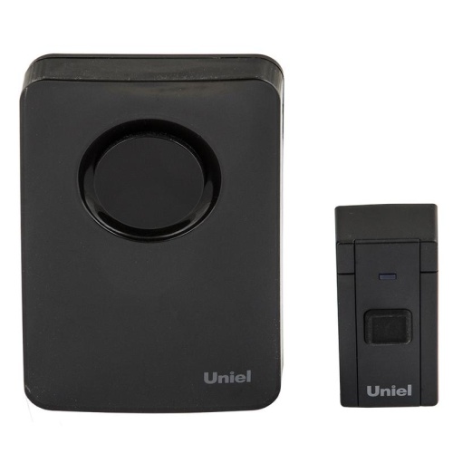 Звонок электронный UDB-092W-R1T1-36S-BL 220В 36 мелодий Блистер Черный ТМ Uniel | код UL-00006437 | Uniel