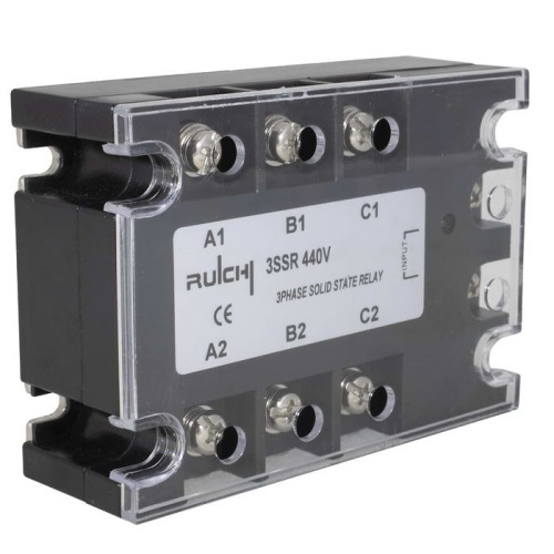 Твердотельное реле RUICHI 3SSR 440V 80A (R)D3 (3-32v), 1000 МОм | код 69451 | Ruichi