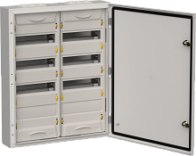 TITAN 5 Корпус мет. ЩРн-96 (2х48) 710х570х140 IP54 сер IEK | код TI5-50-N-2X048-54-7035 | IEK