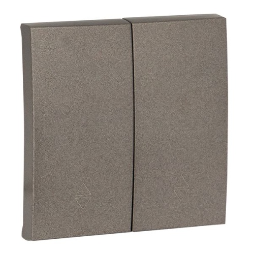 Валенсия лицевая панель выключателя 2-кл, проходного 10А графит PROxima | код ESV10-L-027-60 | EKF фото 2