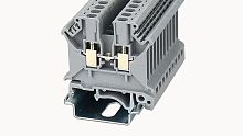 PC2.5-01P-11-00Z(H) Клеммный блок (клеммник) проходной винт. (латун. заж.), на DIN-рельс TS-35/TS-32, сеч. пров. 24-12AWG/ до 2.5 кв.мм, до 600В/20А, Hобщ. = 46 мм, серый изол., шир. 5.2 мм | код 11010000031 | DEGSON