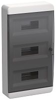 Корпус пластиковый ЩРН-П-36 IP41 черн. прозр. дверь TEKFOR | код TF5-KP12-N-36-41-K01-K03 | IEK