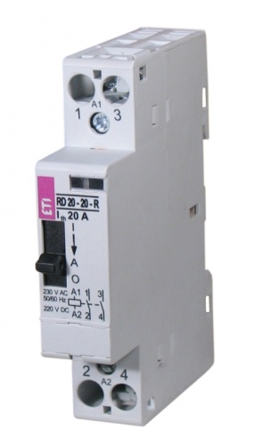 Контактор RD-R 20-11 24V AC/DC (ручн.управл.) | код 002464047 | ETI